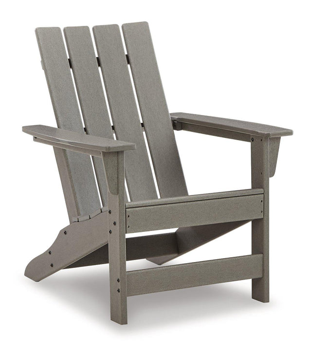 Visola Outdoor Adirondack Chair Set with End Table Outdoor Seating Set Ashley Furniture