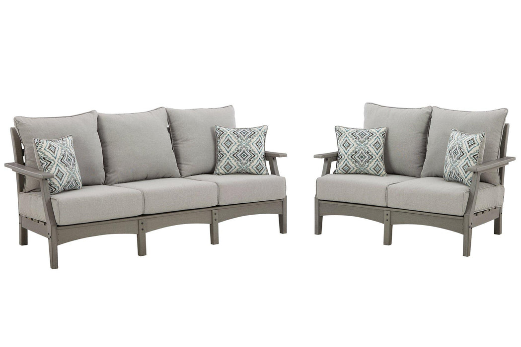 Visola Outdoor Set Outdoor Seating Set Ashley Furniture