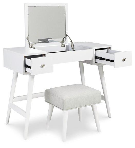 Thadamere Vanity with Stool Vanity Ashley Furniture