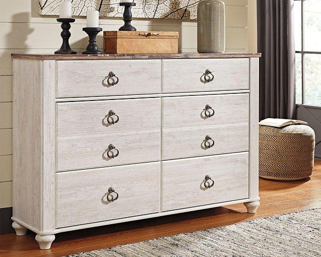 Willowton Dresser and Mirror Dresser & Mirror Ashley Furniture