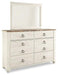 Willowton Dresser and Mirror Dresser & Mirror Ashley Furniture