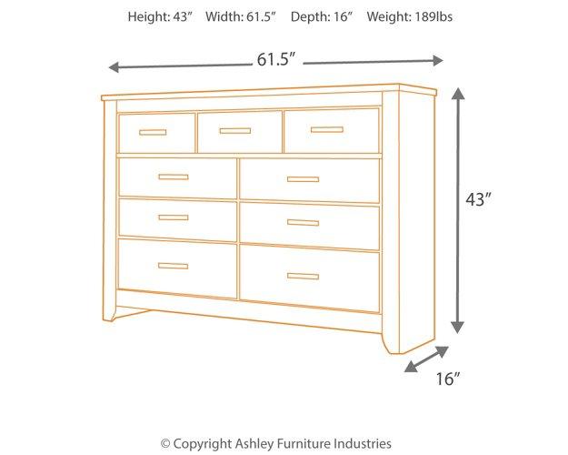 Zelen Dresser and Mirror Dresser & Mirror Ashley Furniture