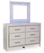 Zyniden Dresser and Mirror Dresser & Mirror Ashley Furniture