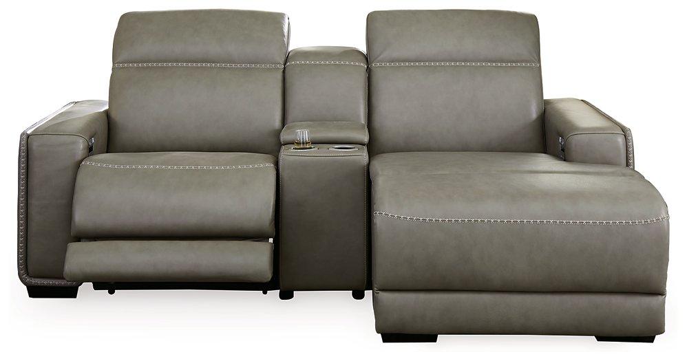 Correze Power Reclining Sectional with Chaise Sectional Ashley Furniture