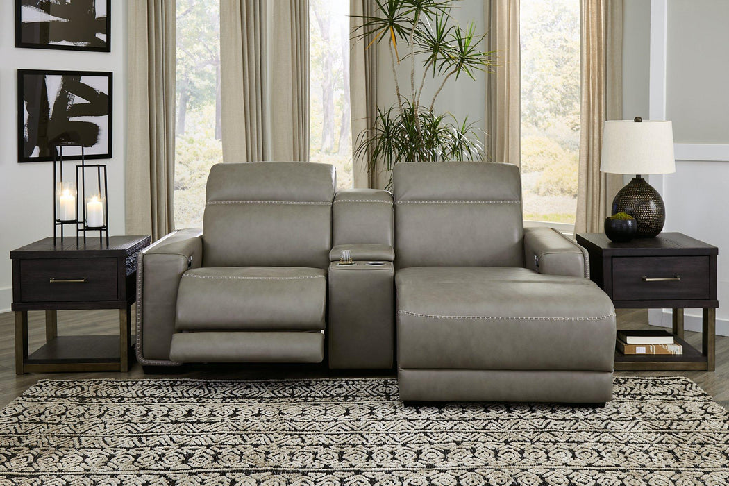 Correze Power Reclining Sectional with Chaise Sectional Ashley Furniture