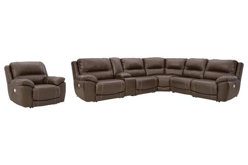 Dunleith 6-Piece Sectional w/ Recliner Living Room Set Ashley Furniture