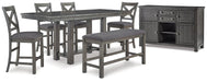 Myshanna Dining Set Barstool Set Ashley Furniture