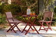 Safari Peak Outdoor Table and Chairs (Set of 3) Outdoor Dining Table Ashley Furniture