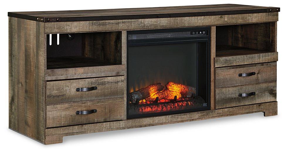 Trinell 4-Piece Entertainment Center with Electric Fireplace Entertainment Center Ashley Furniture