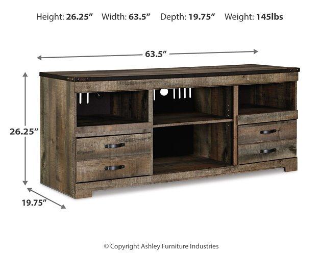 Trinell 4-Piece Entertainment Center with Electric Fireplace Entertainment Center Ashley Furniture