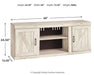 Bellaby 4-Piece Entertainment Center with Electric Fireplace Entertainment Center Ashley Furniture