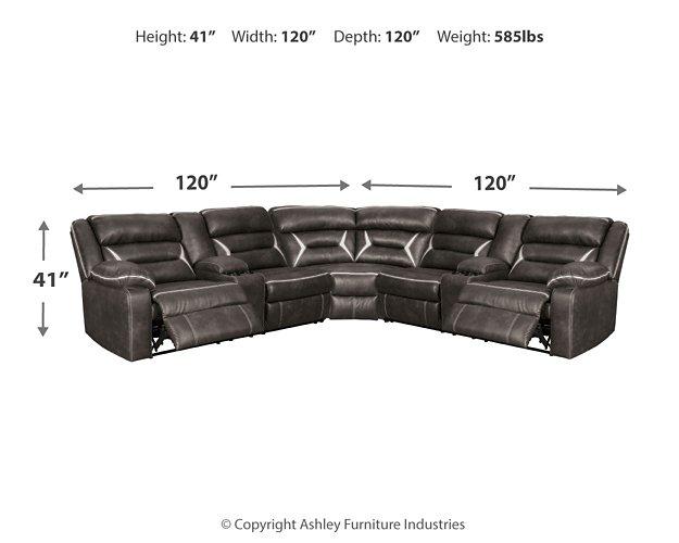 Kincord Power Reclining Sectional Sectional Ashley Furniture