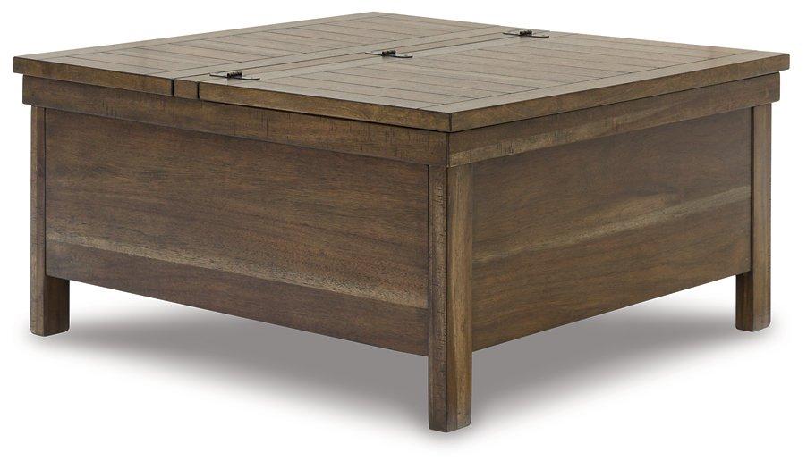 Moriville Lift-Top Coffee Table Cocktail Table Lift Ashley Furniture