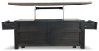 Tyler Creek Coffee Table with Lift Top Cocktail Table Lift Ashley Furniture