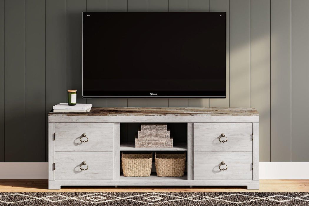 Willowton TV Stand with Electric Fireplace TV Stand Ashley Furniture