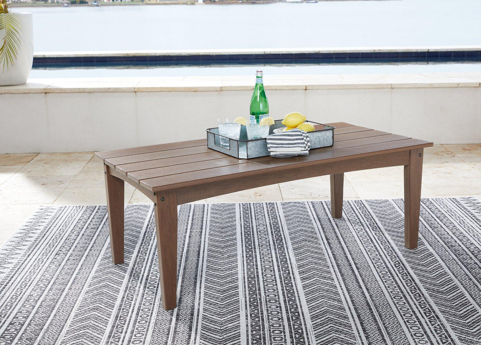 Emmeline Outdoor Coffee Table Outdoor Cocktail Table Ashley Furniture