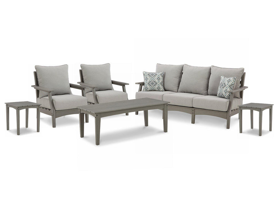 Visola Outdoor Set Outdoor Seating Set Ashley Furniture