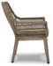 Beach Front Arm Chair with Cushion (Set of 2) Outdoor Dining Chair Ashley Furniture