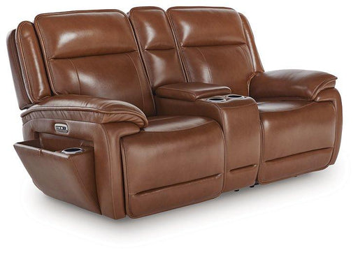 Healy Pier Power Reclining Loveseat with Console - Dayton Discount Furniture