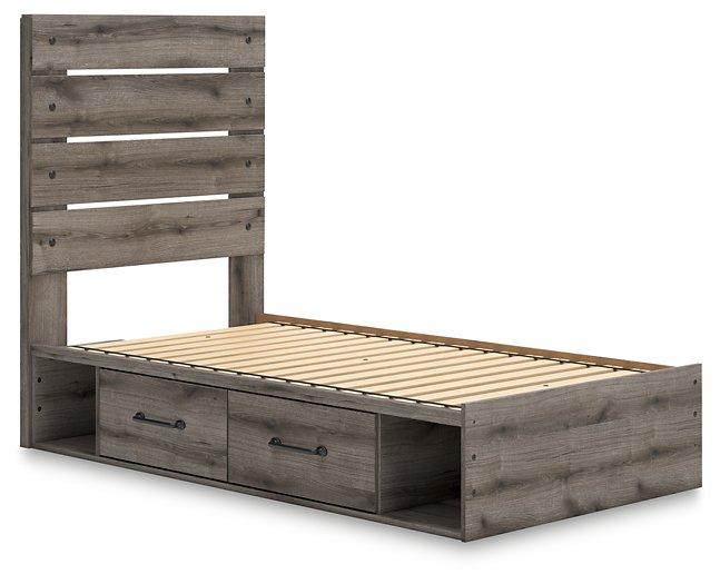 Graystorm Bed with Storage Bed Ashley Furniture