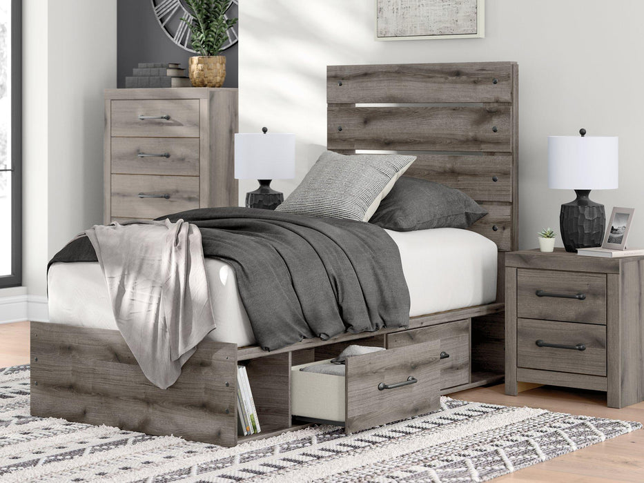 Graystorm Bed with Storage Bed Ashley Furniture