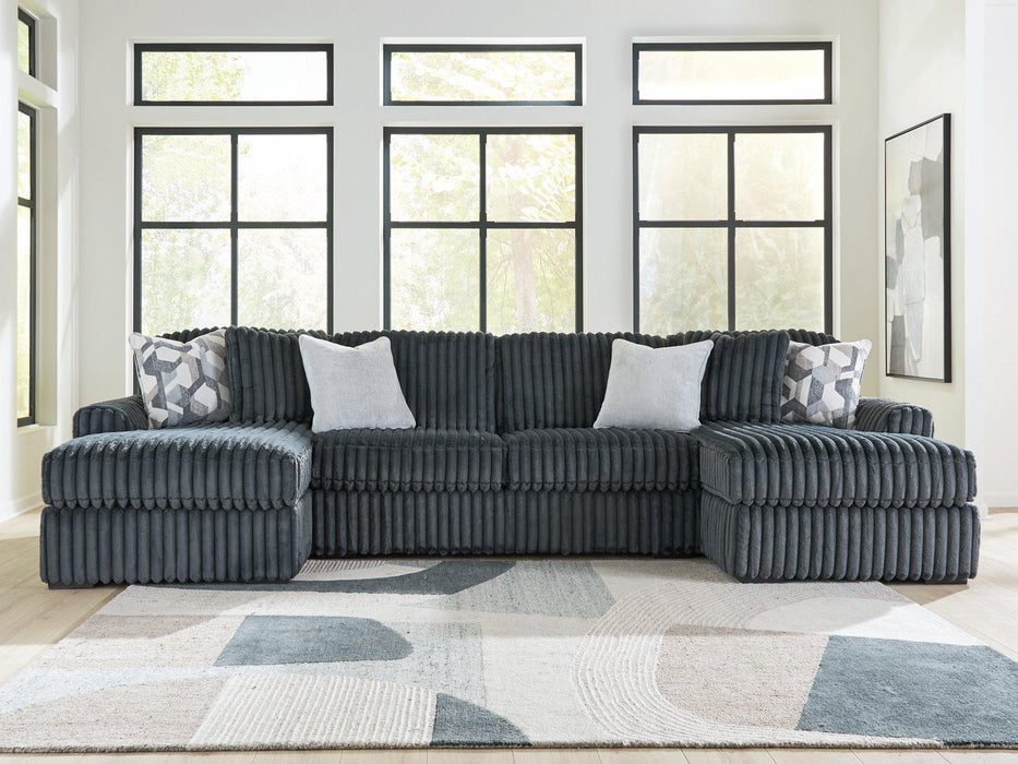 Midnight-Madness Sectional with Chaise - Dayton Discount Furniture