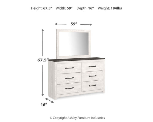 Gerridan Dresser and Mirror - Dayton Discount Furniture
