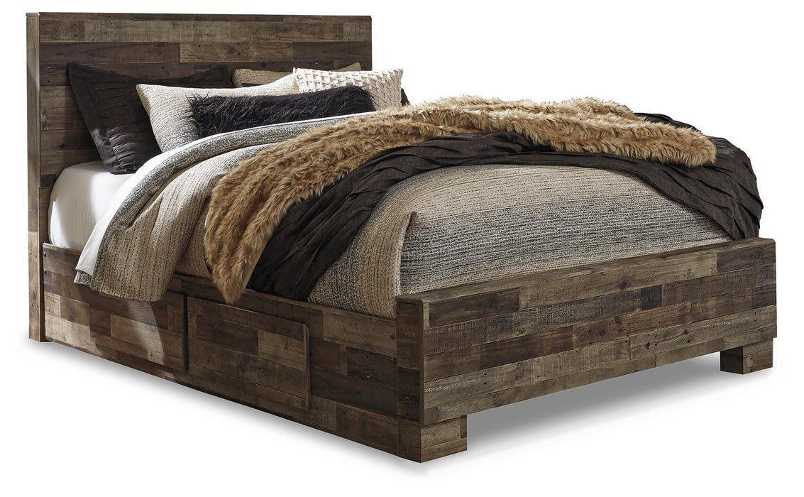 Derekson Bed with 2 Side Storage - Dayton Discount Furniture