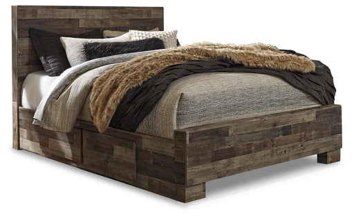 Derekson Bed with 2 Side Storage - Dayton Discount Furniture