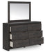 Hollivern Dresser and Mirror - Dayton Discount Furniture