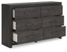 Hollivern Dresser and Mirror - Dayton Discount Furniture