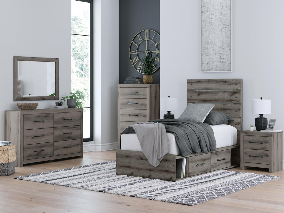 Graystorm Bed with Storage - Dayton Discount Furniture