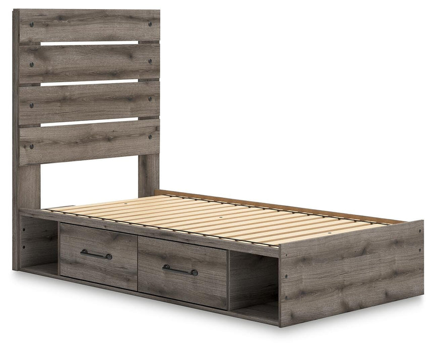 Graystorm Bed with Storage - Dayton Discount Furniture