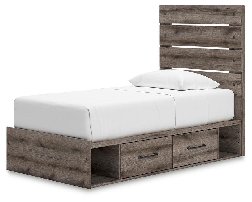 Graystorm Bed with Storage - Dayton Discount Furniture