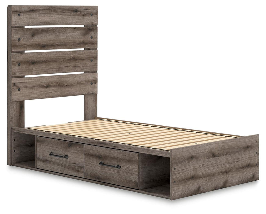 Graystorm Bed with Storage - Dayton Discount Furniture