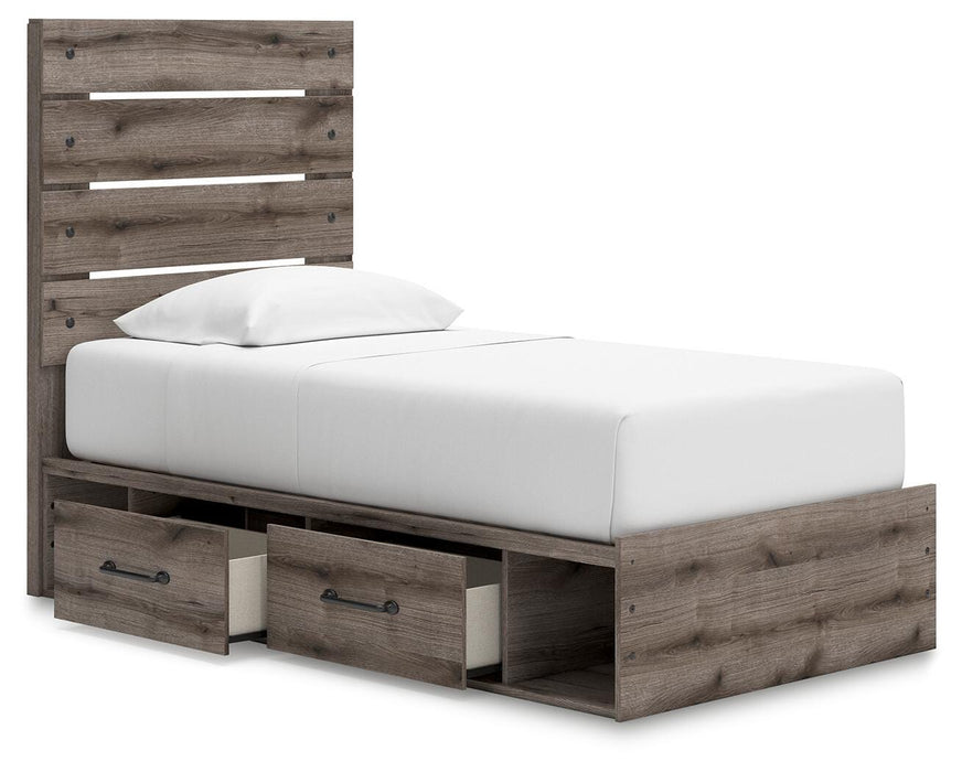 Graystorm Bed with Storage - Dayton Discount Furniture