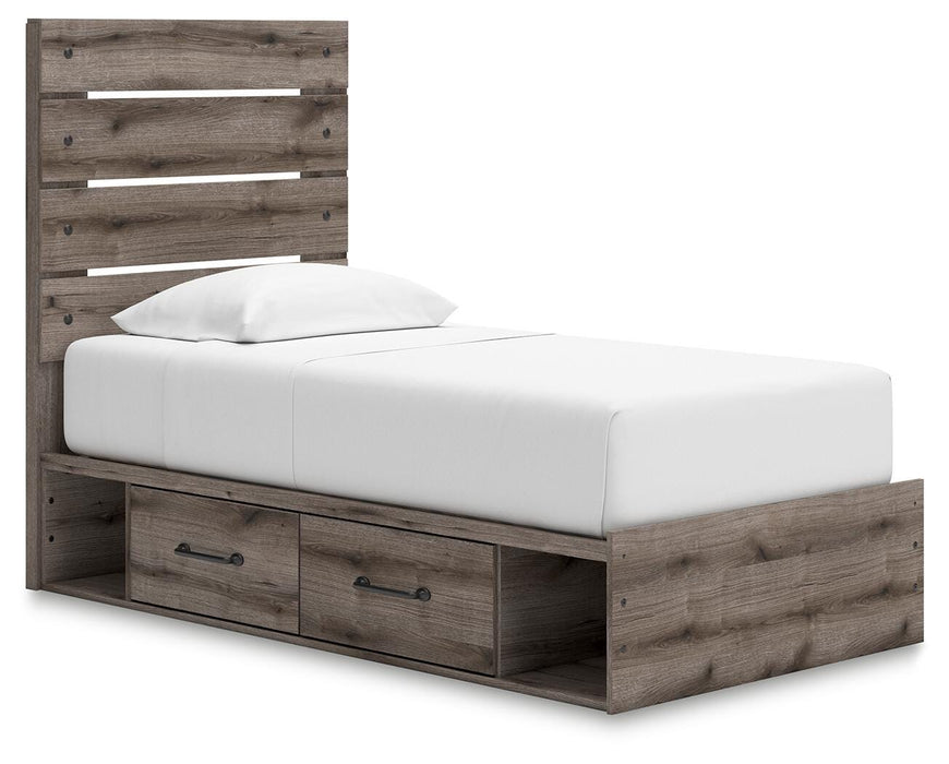 Graystorm Bed with Storage - Dayton Discount Furniture