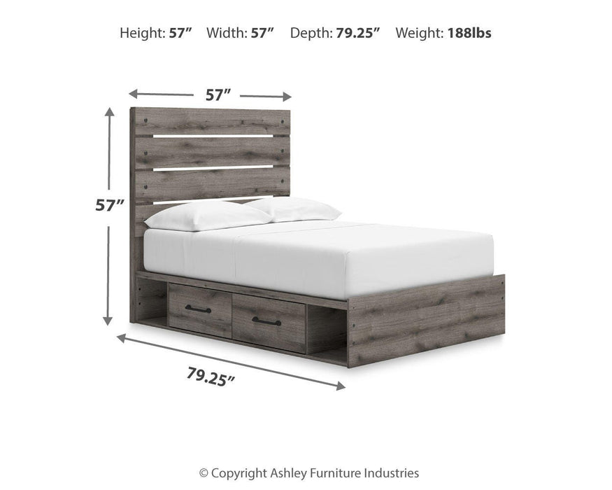 Graystorm Bed with Storage - Dayton Discount Furniture