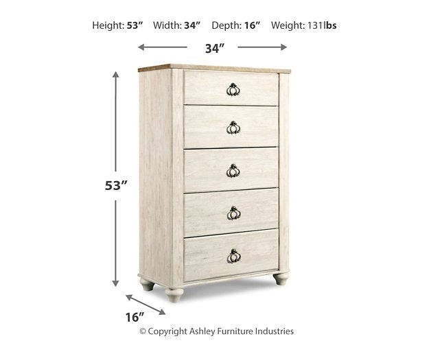 Willowton Chest of Drawers Chest Ashley Furniture