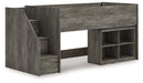 Frandern Loft Bed with Bookcase Storage - Dayton Discount Furniture