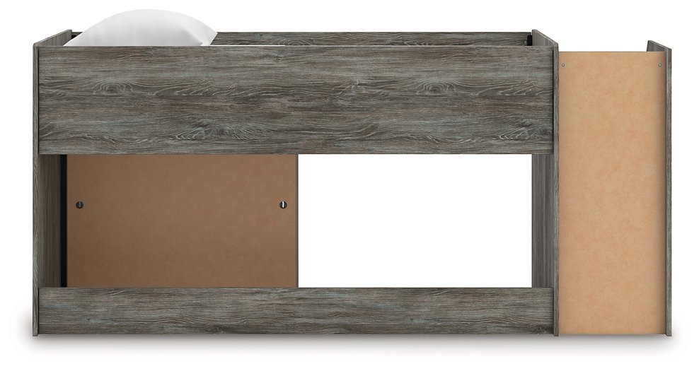 Frandern Loft Bed with Bookcase Storage - Dayton Discount Furniture