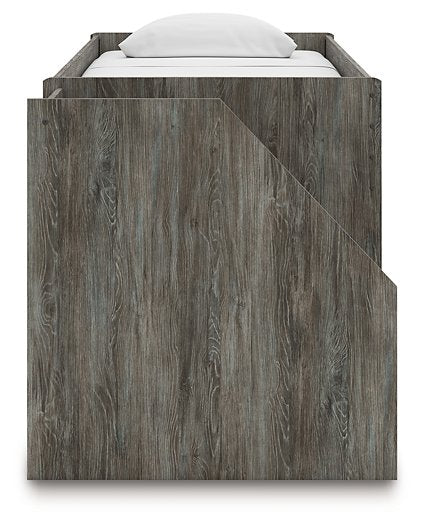 Frandern Loft Bed with Bookcase Storage - Dayton Discount Furniture