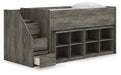 Frandern Loft Bed with Bookcase Storage - Dayton Discount Furniture