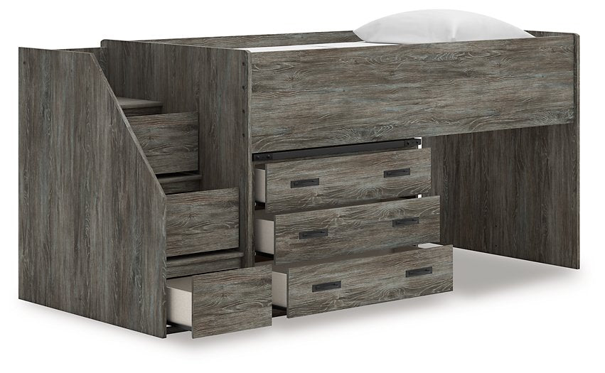 Frandern Loft Bed with Drawer Storage - Dayton Discount Furniture