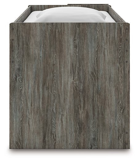 Frandern Loft Bed with Bookcase and Drawer Storage - Dayton Discount Furniture