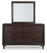 Dantenton Dresser and Mirror Dresser & Mirror Ashley Furniture