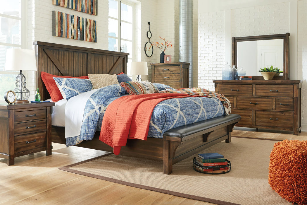 Lakeleigh Bed with Upholstered Bench Bed Ashley Furniture