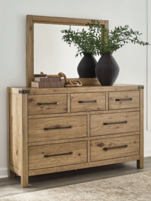 Ridgester Dresser and Mirror - Dayton Discount Furniture