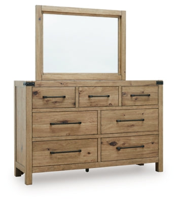 Ridgester Dresser and Mirror - Dayton Discount Furniture