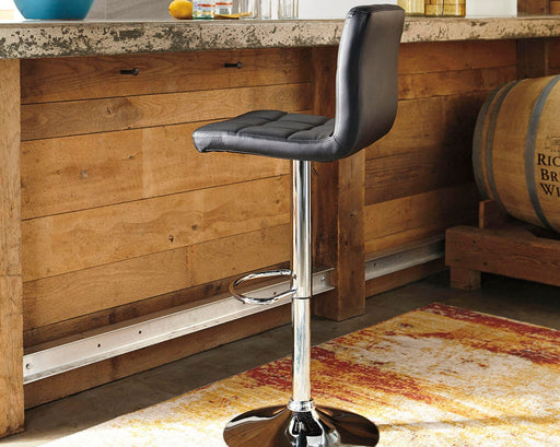 Bellatier Adjustable Height Bar Stool - Dayton Discount Furniture